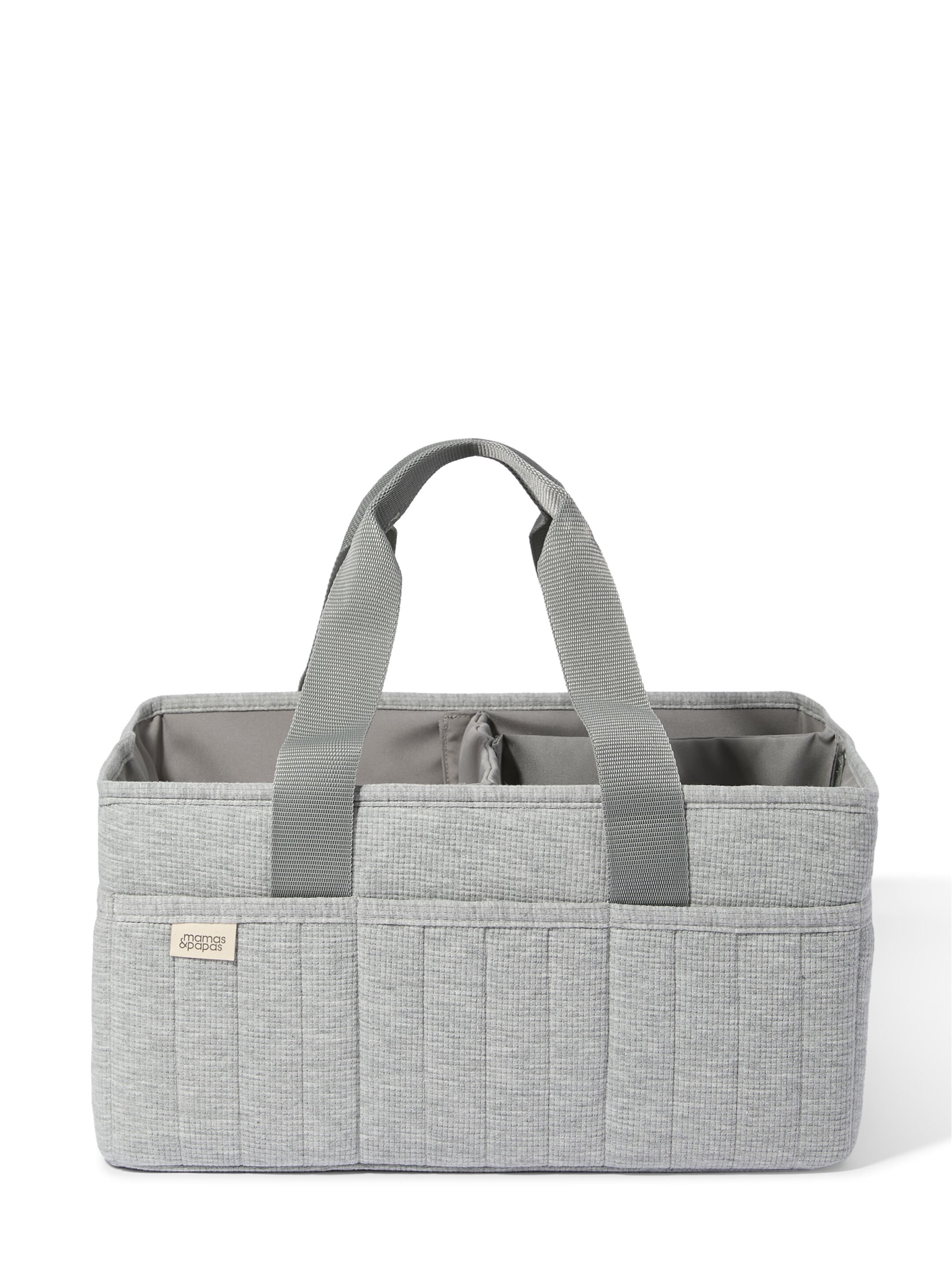 Nappy Caddy 6 Piece Bundle with 3 piece Organic Sleepsuit - Grey Waffle image number 4